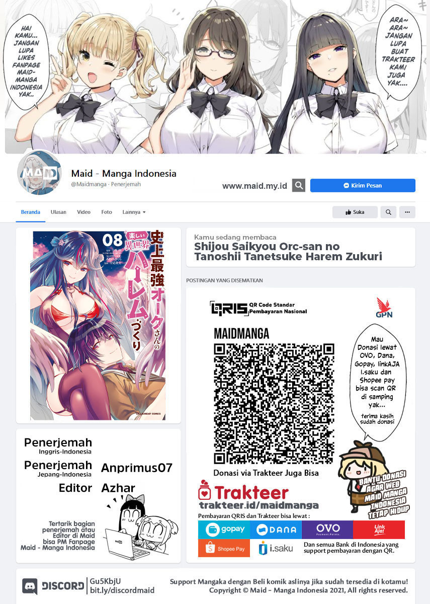 Baca  Shijou Saikyou Orc-san no Tanoshii Tanetsuke Harem Zukuri Chapter 84.1 Gambar 2