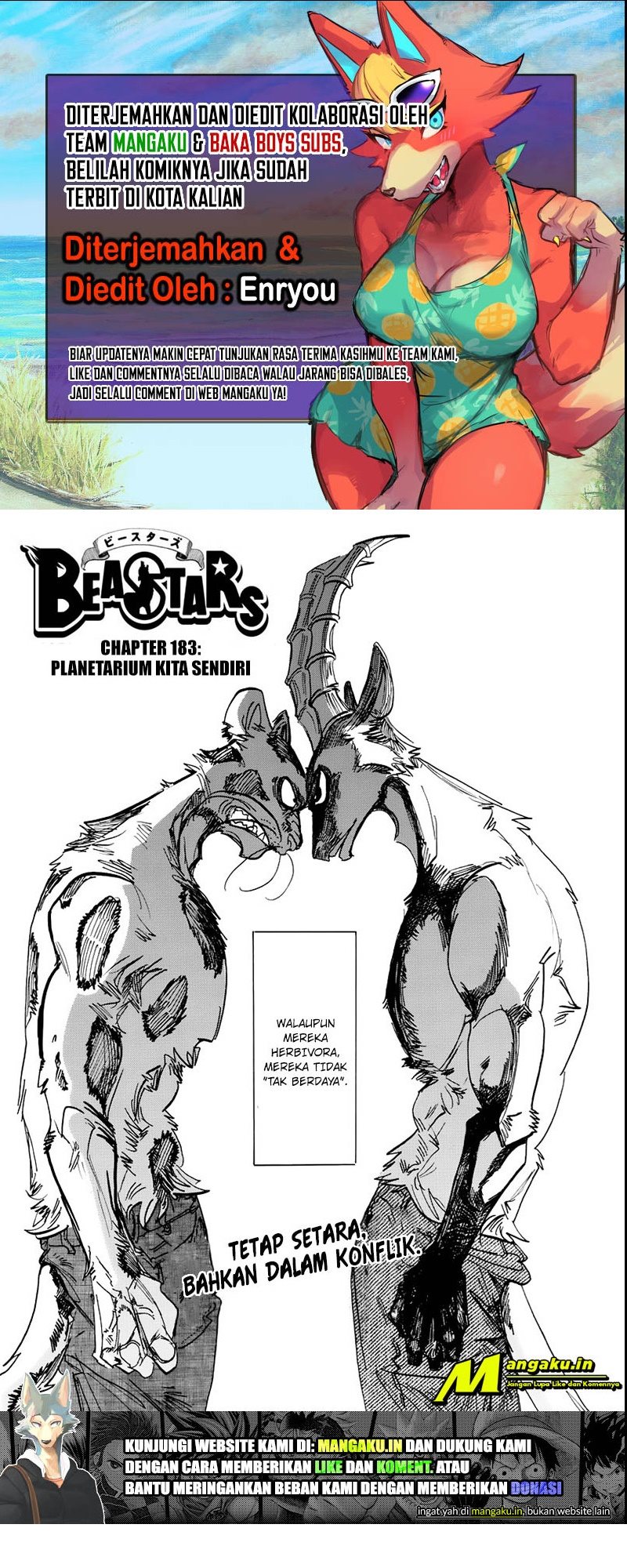 Baca Komik Beastars Chapter 183 Gambar 1