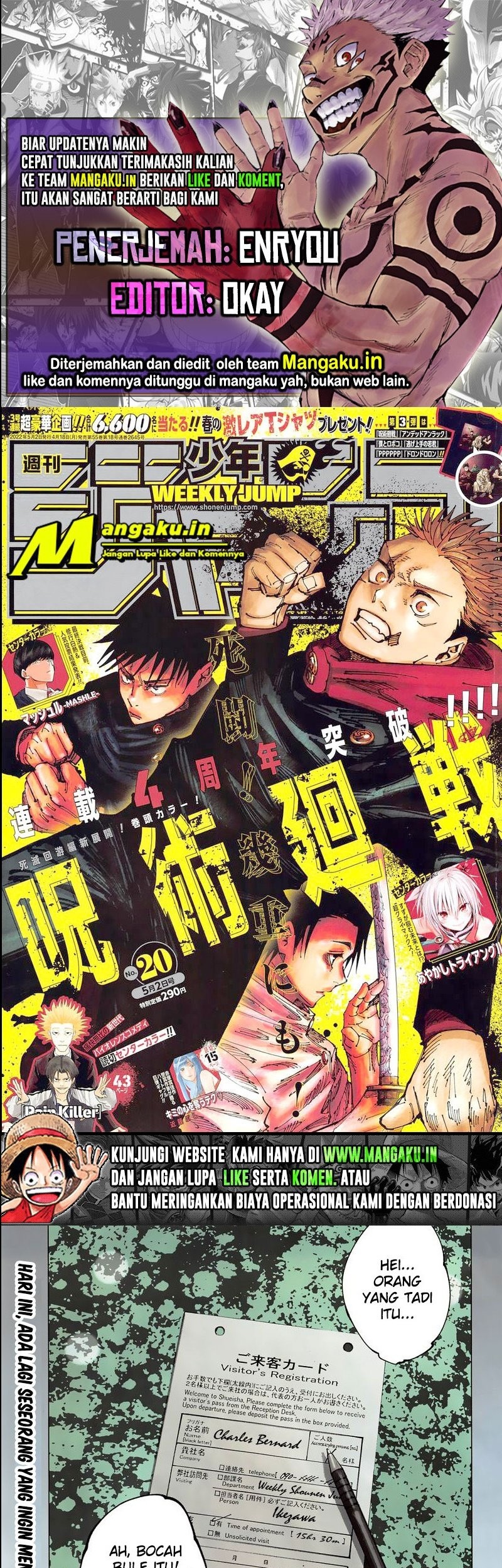 Baca Komik Jujutsu Kaisen Chapter 181 Gambar 1