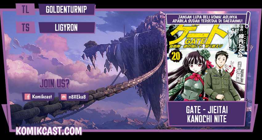 Baca Komik Gate – Jietai Kare no Chi nite Kaku Tatakeri Chapter 111 Gambar 1