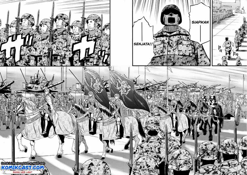 Gate – Jietai Kare no Chi nite Kaku Tatakeri Chapter 111 Gambar 35