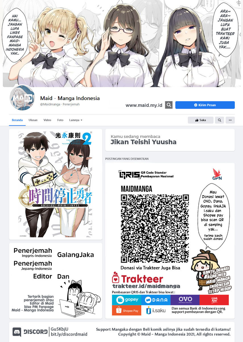 Baca Jikan Teishi Yuusha Chapter 14 Gambar 2