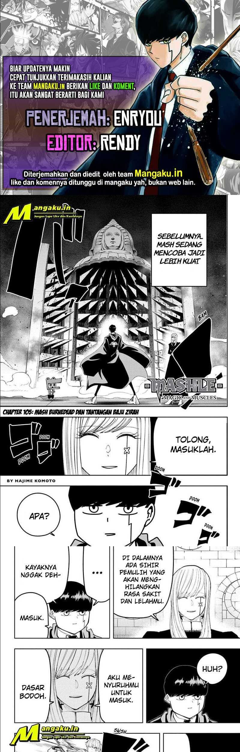 Baca Komik Mashle: Magic and Muscles Chapter 105 Gambar 1