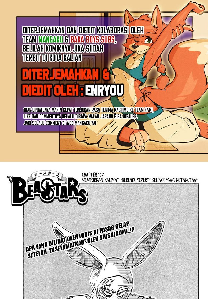 Baca Komik Beastars Chapter 187 Gambar 1
