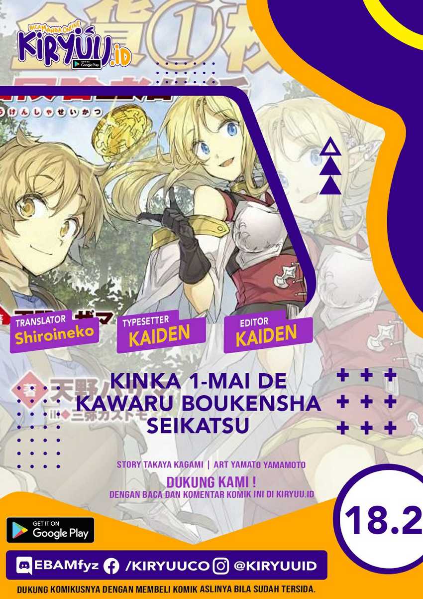 Baca Kinka 1-mai de Kawaru Boukensha Seikatsu Chapter 18.2 Gambar 2