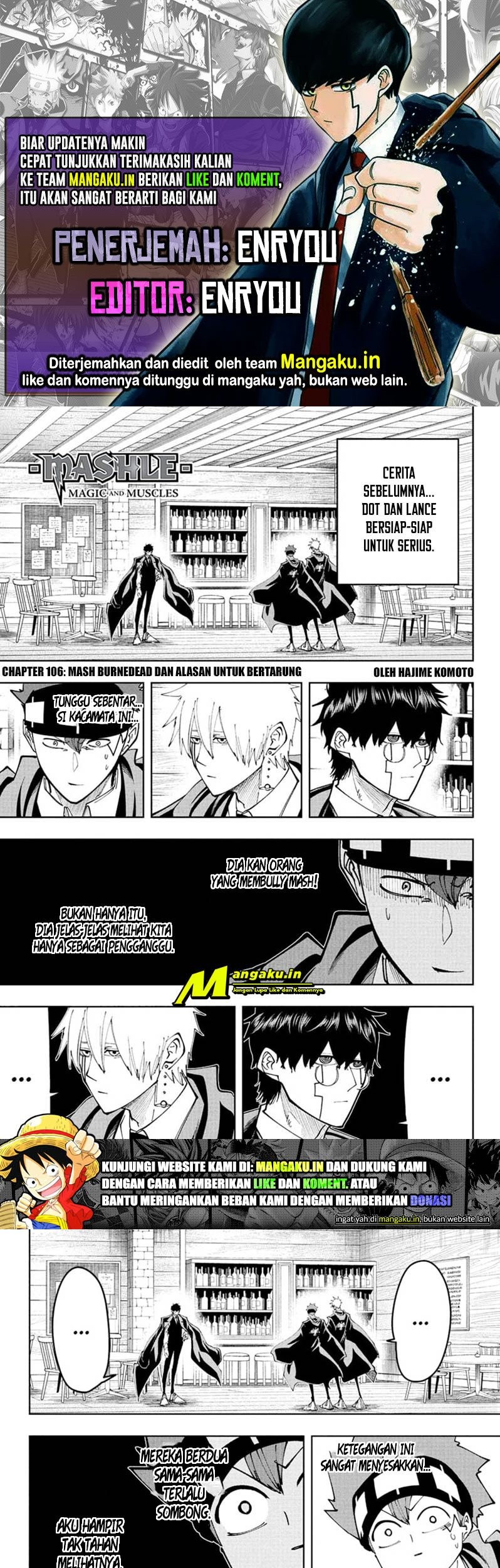 Baca Komik Mashle: Magic and Muscles Chapter 106 Gambar 1
