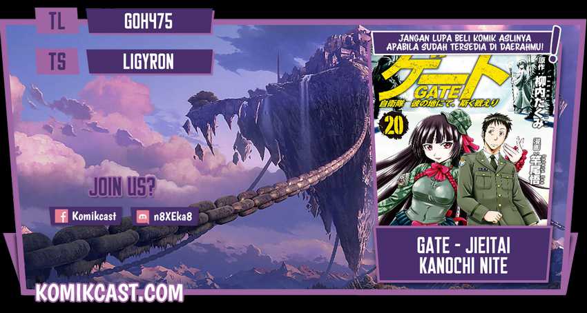 Baca Komik Gate – Jietai Kare no Chi nite Kaku Tatakeri Chapter 113 Gambar 1