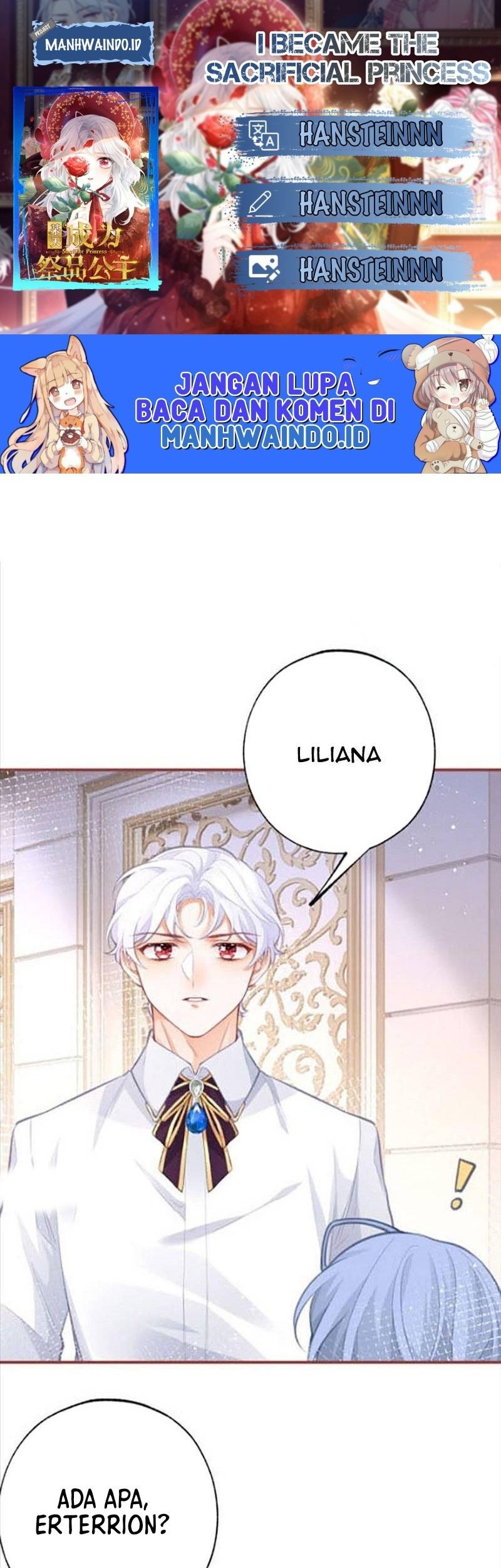 Baca Komik I Became the Sacrificial Princess Chapter 23 Gambar 1