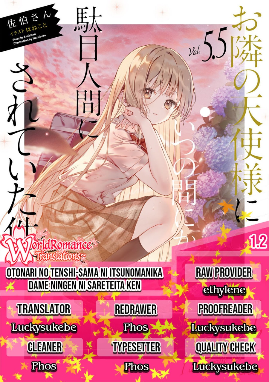 Baca Komik Otonari no Tenshi-sama ni Itsunomanika Dame Ningen ni Sareteita Ken Chapter 01.2 Gambar 1