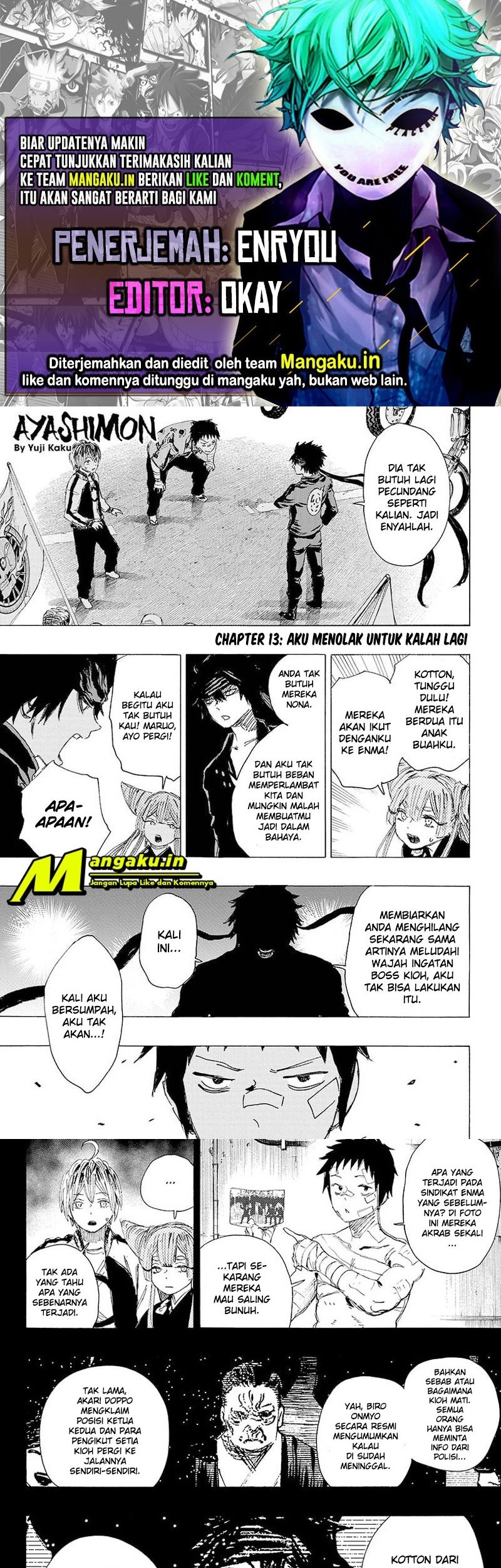 Baca Komik Ayashimon Chapter 13 Gambar 1