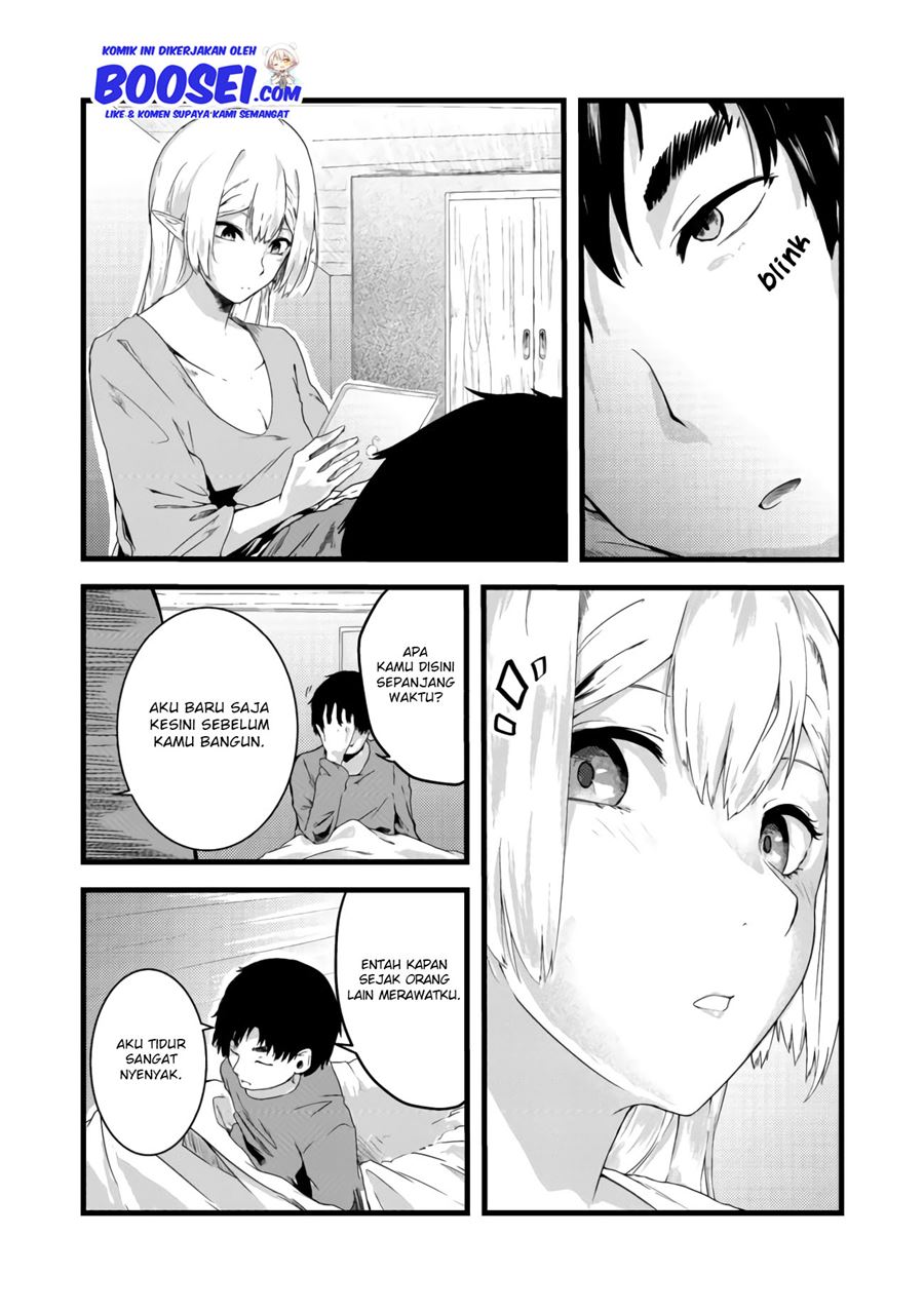 Mujintou De Elf to Kyoudou Seikatsu Chapter 04.2 Gambar 9