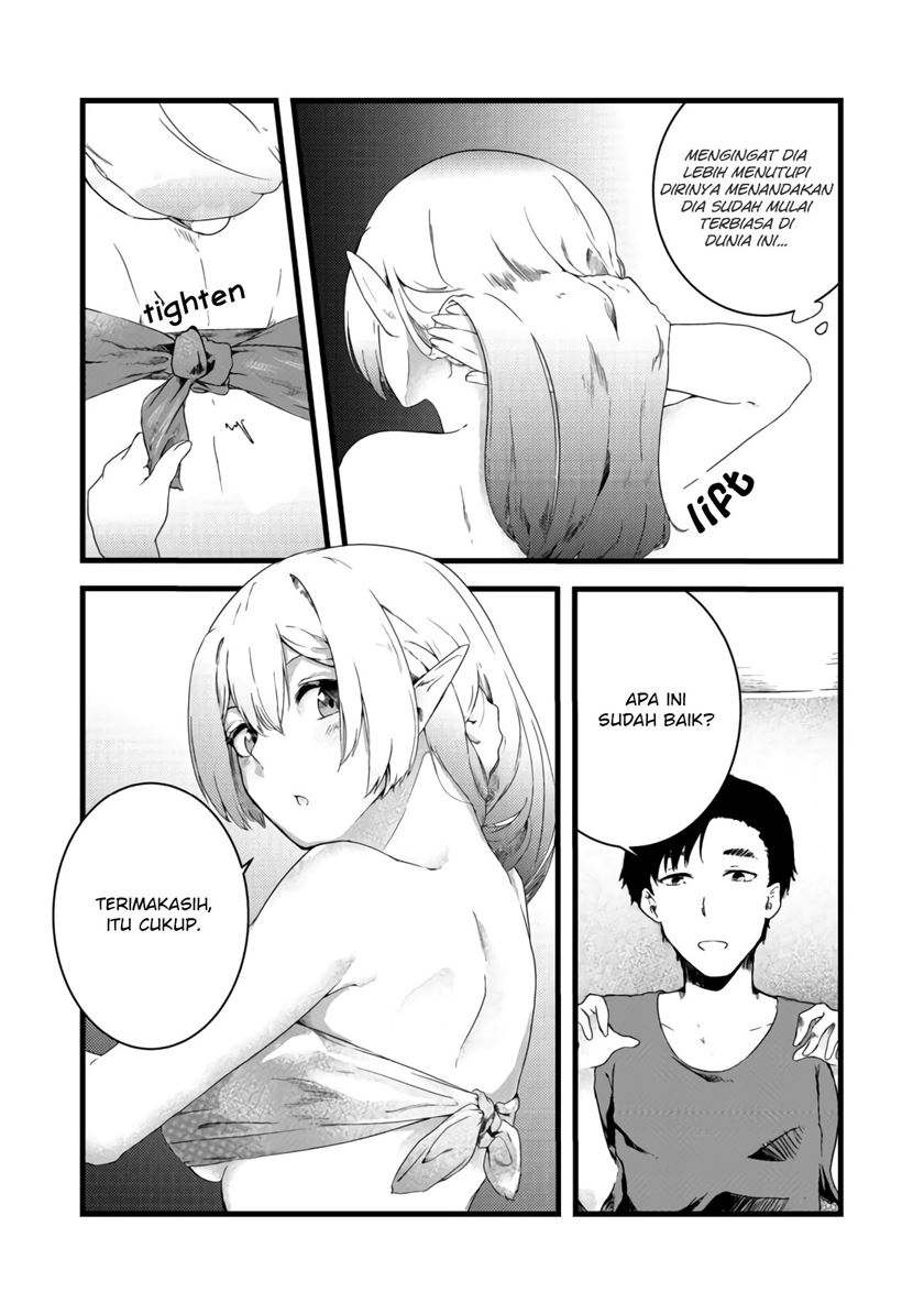 Mujintou De Elf to Kyoudou Seikatsu Chapter 04.1 Gambar 5