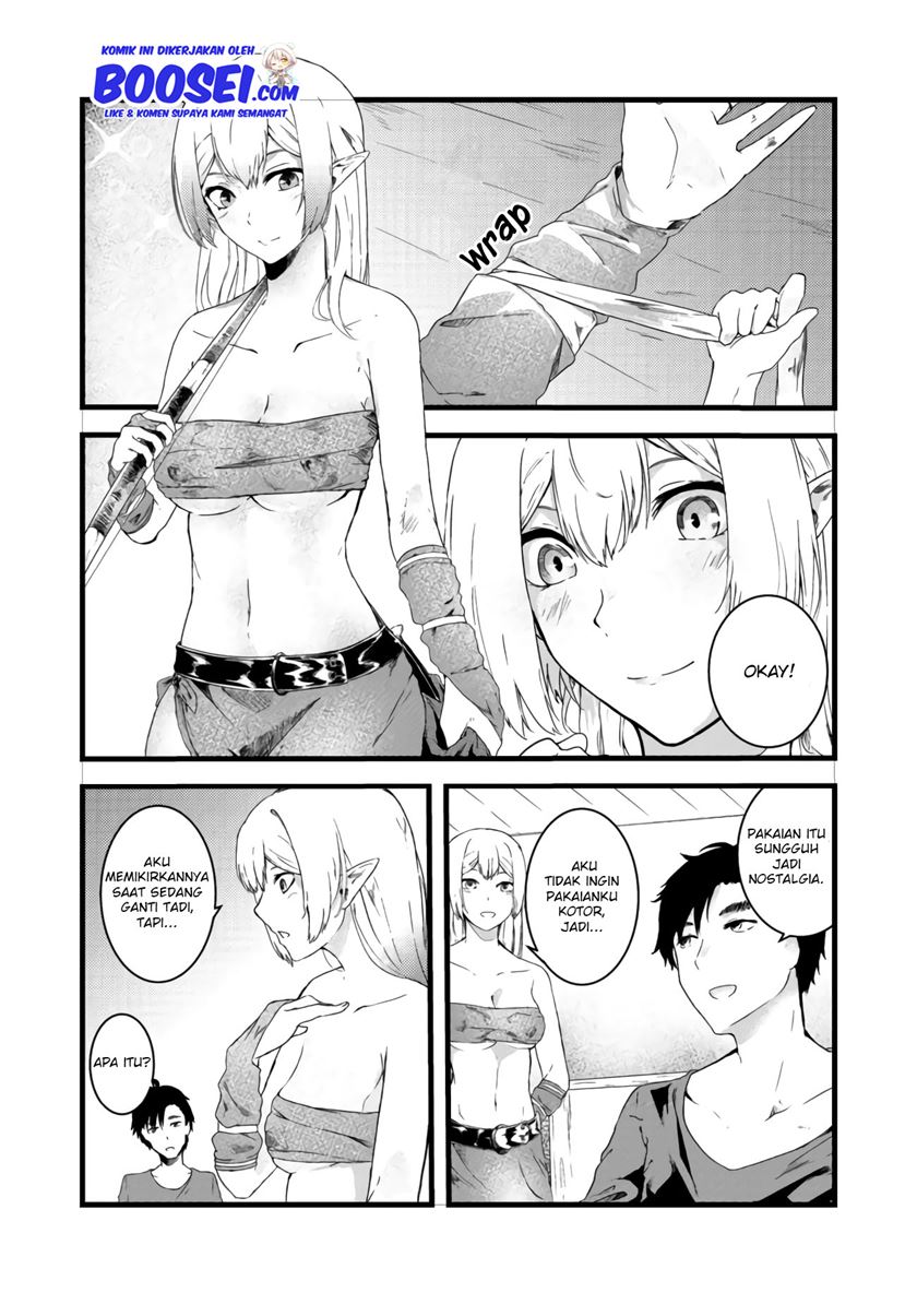 Mujintou De Elf to Kyoudou Seikatsu Chapter 04.1 Gambar 6