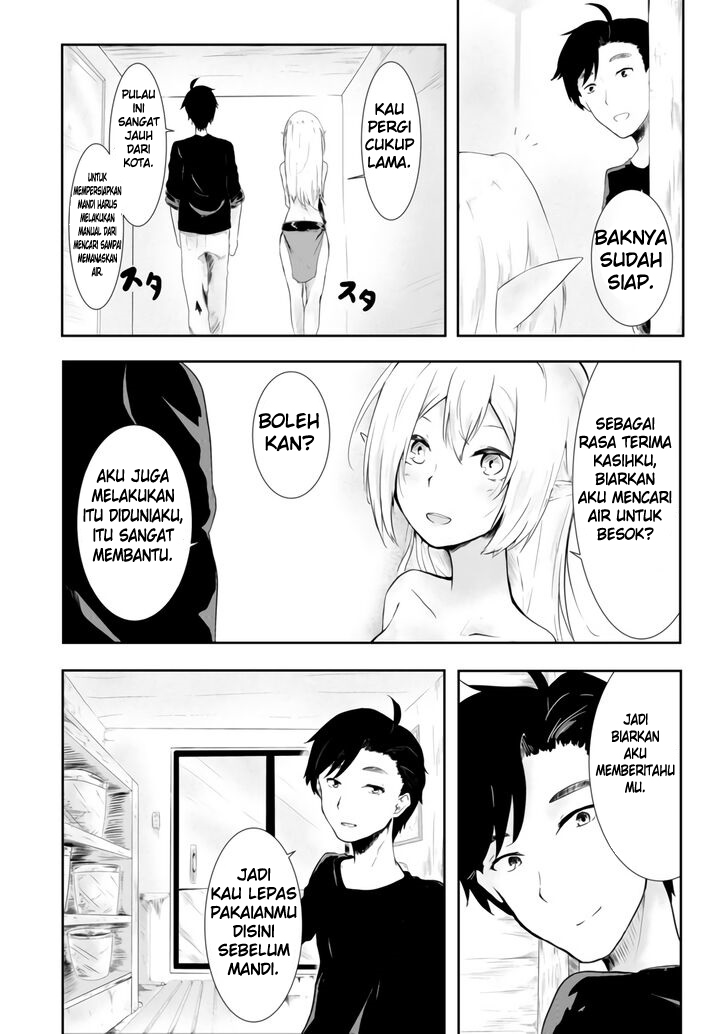 Mujintou De Elf to Kyoudou Seikatsu Chapter 01 Gambar 19