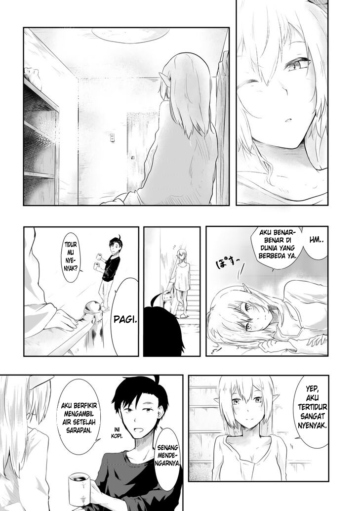 Mujintou De Elf to Kyoudou Seikatsu Chapter 01 Gambar 30