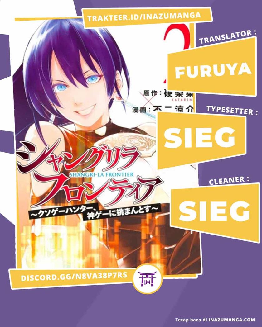 Baca Komik Shangri-La Frontier ~ Kusoge Hunter, Kamige ni Idoman to su~ Chapter 10 Gambar 1