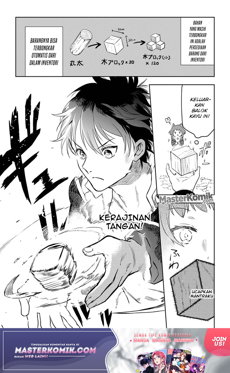 Isekai Craft Gurashi Jiyu Kimamana Seisan Shoku No Honobono Slow Life Chapter 03.2 Gambar 4