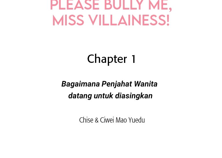 Please Bully Me, Miss Villainess! Chapter 01 3