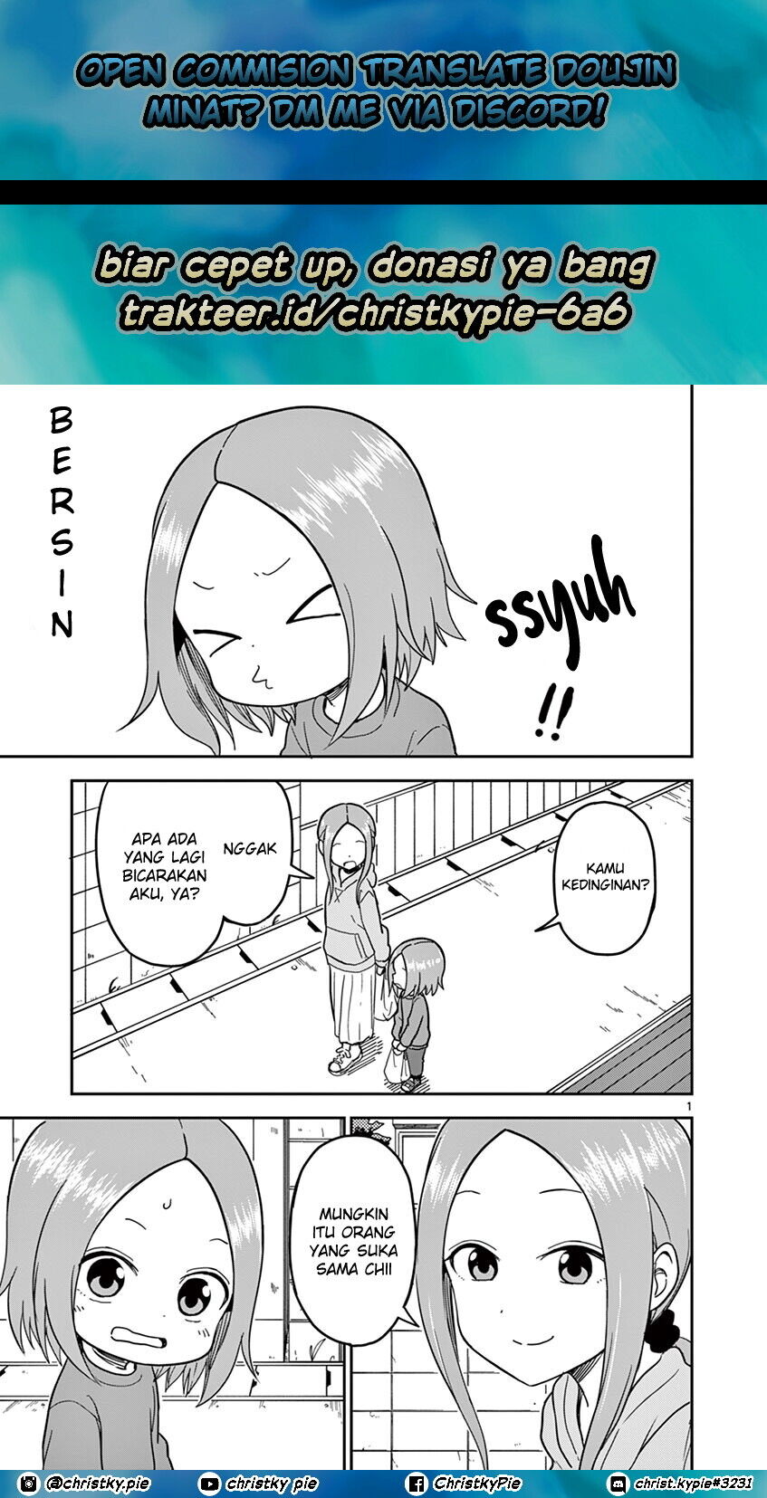 Baca Komik Karakai Jouzu no (Moto) Takagi-san Chapter 129 Gambar 1