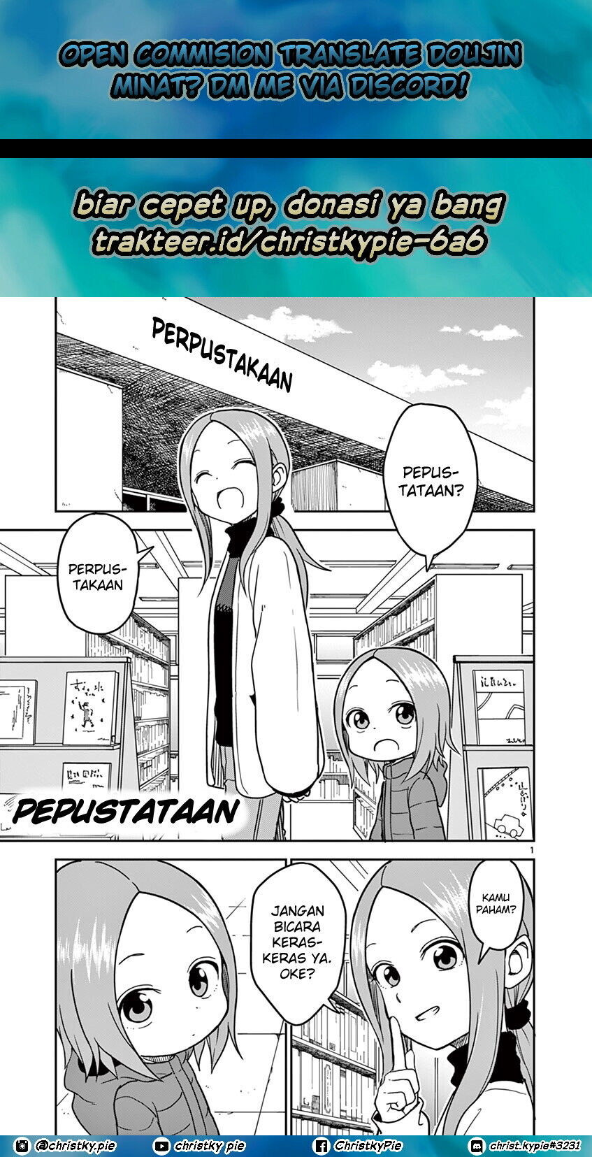 Baca Komik Karakai Jouzu no (Moto) Takagi-san Chapter 124 Gambar 1
