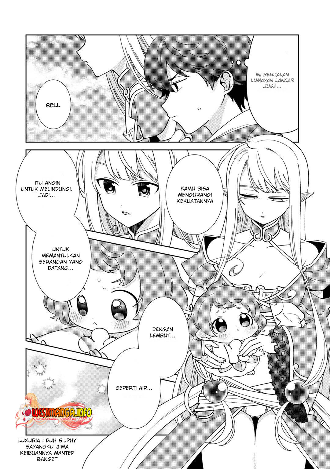 Seirei-tachi no Rakuen to Risou no Isekai Seikatsu Chapter 27 Gambar 12