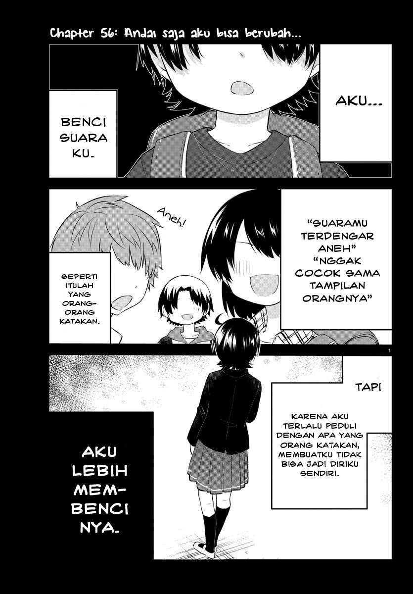Koe ga dasenai Shoujo wa “Kanojo ga Yasashisugiru” to Omotte iru Chapter 56 Gambar 3