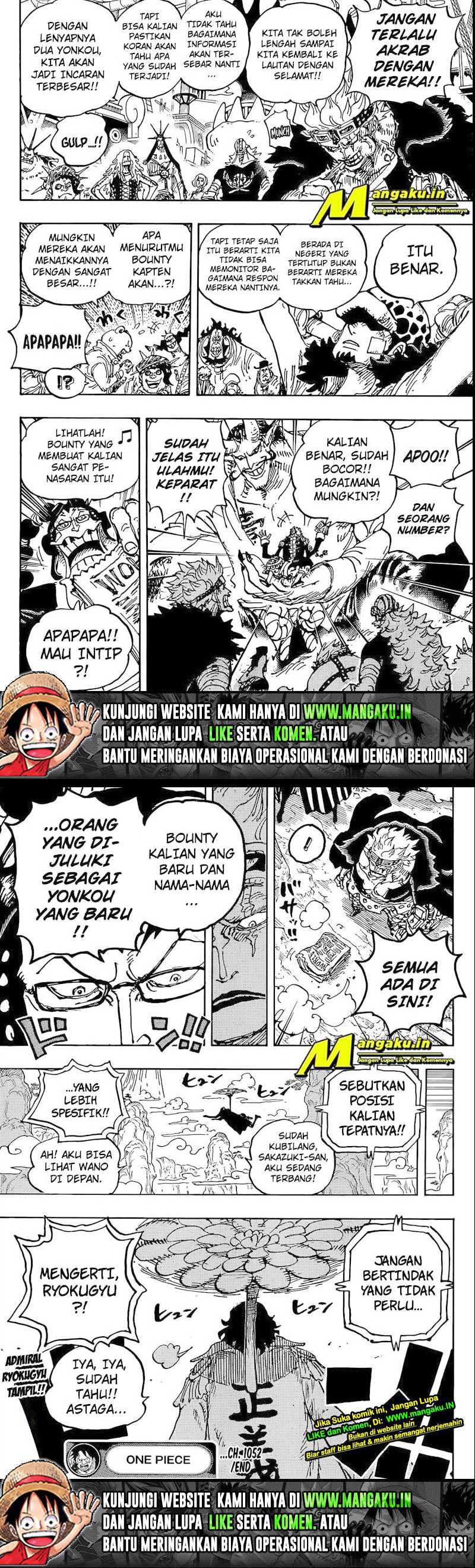 One Piece Chapter 1052 HQ Gambar 5