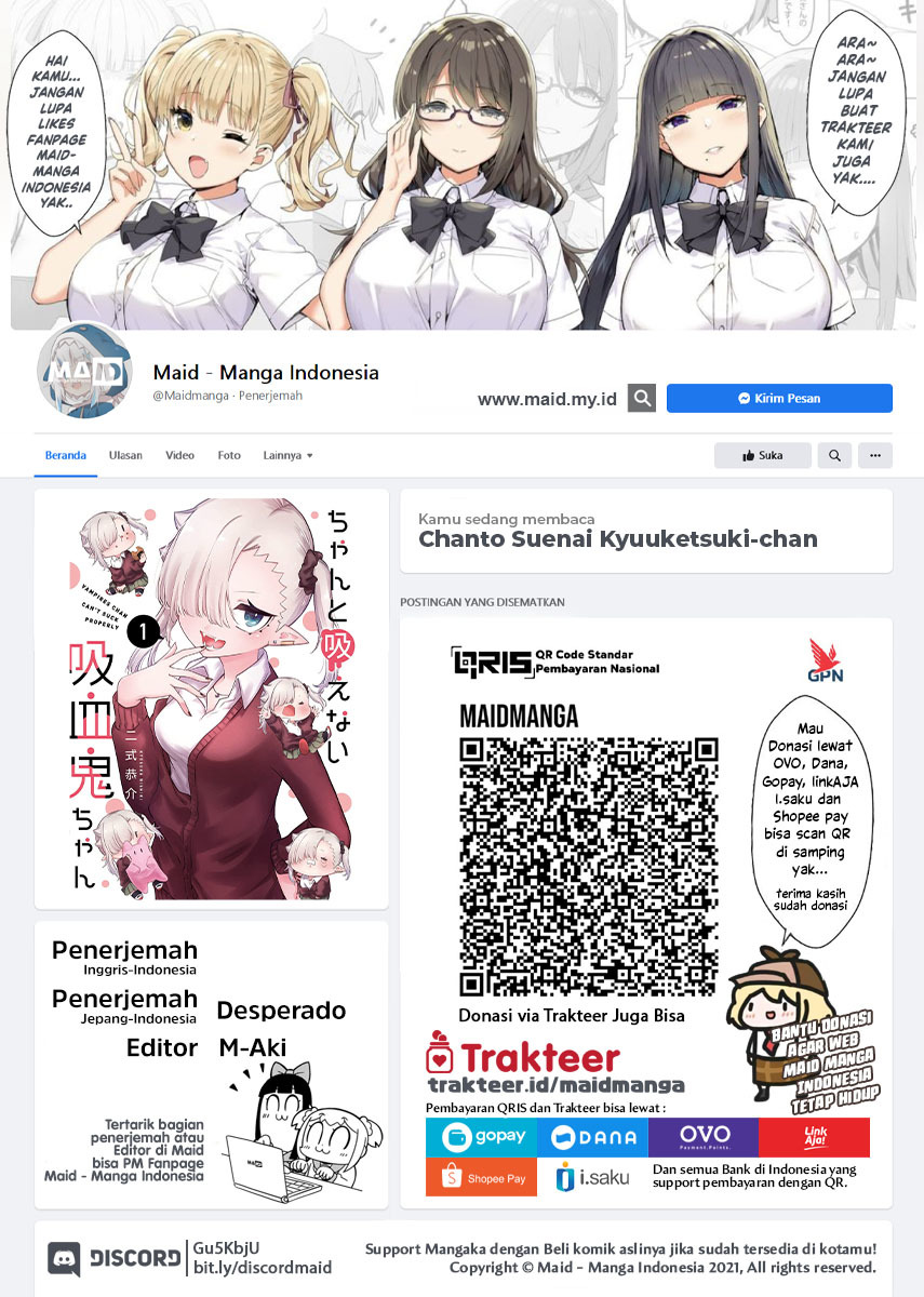Baca  Chanto Suenai Kyuuketsuki-chan Chapter 11 Gambar 2
