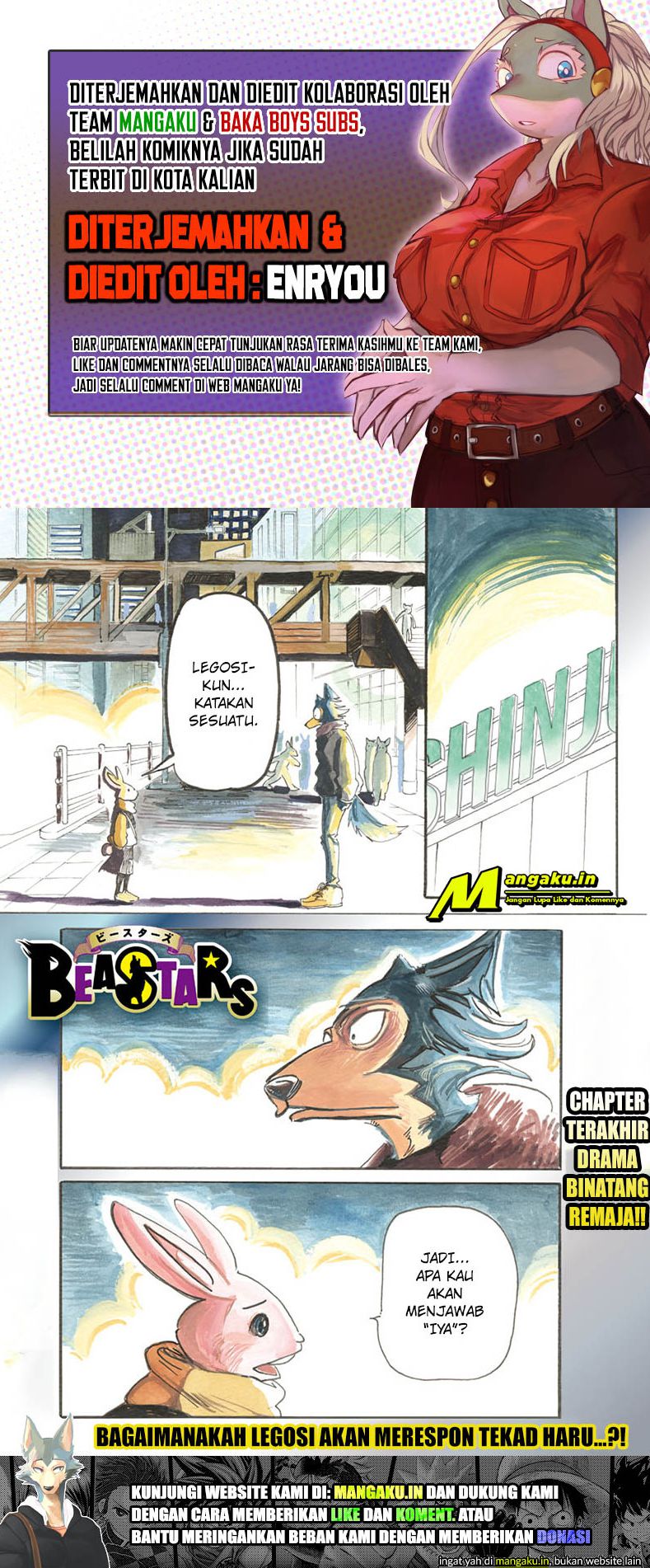 Baca Komik Beastars Chapter 196 Gambar 1