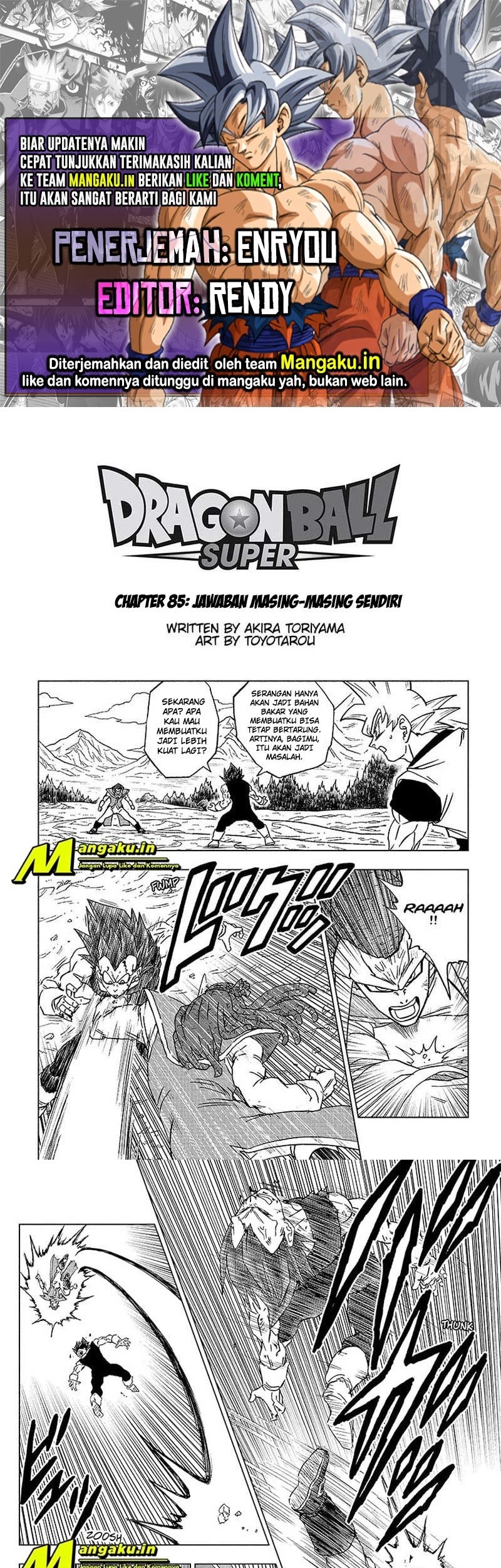 Baca Komik Dragon Ball Super Chapter 85.1 Gambar 1