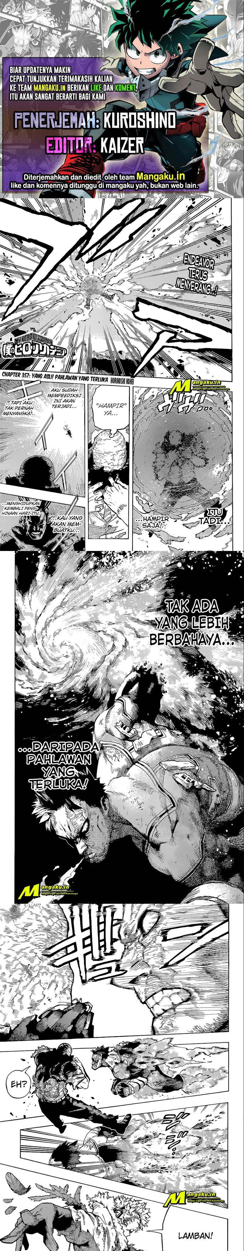 Baca Komik Boku no Hero Academia Chapter 357 Gambar 1