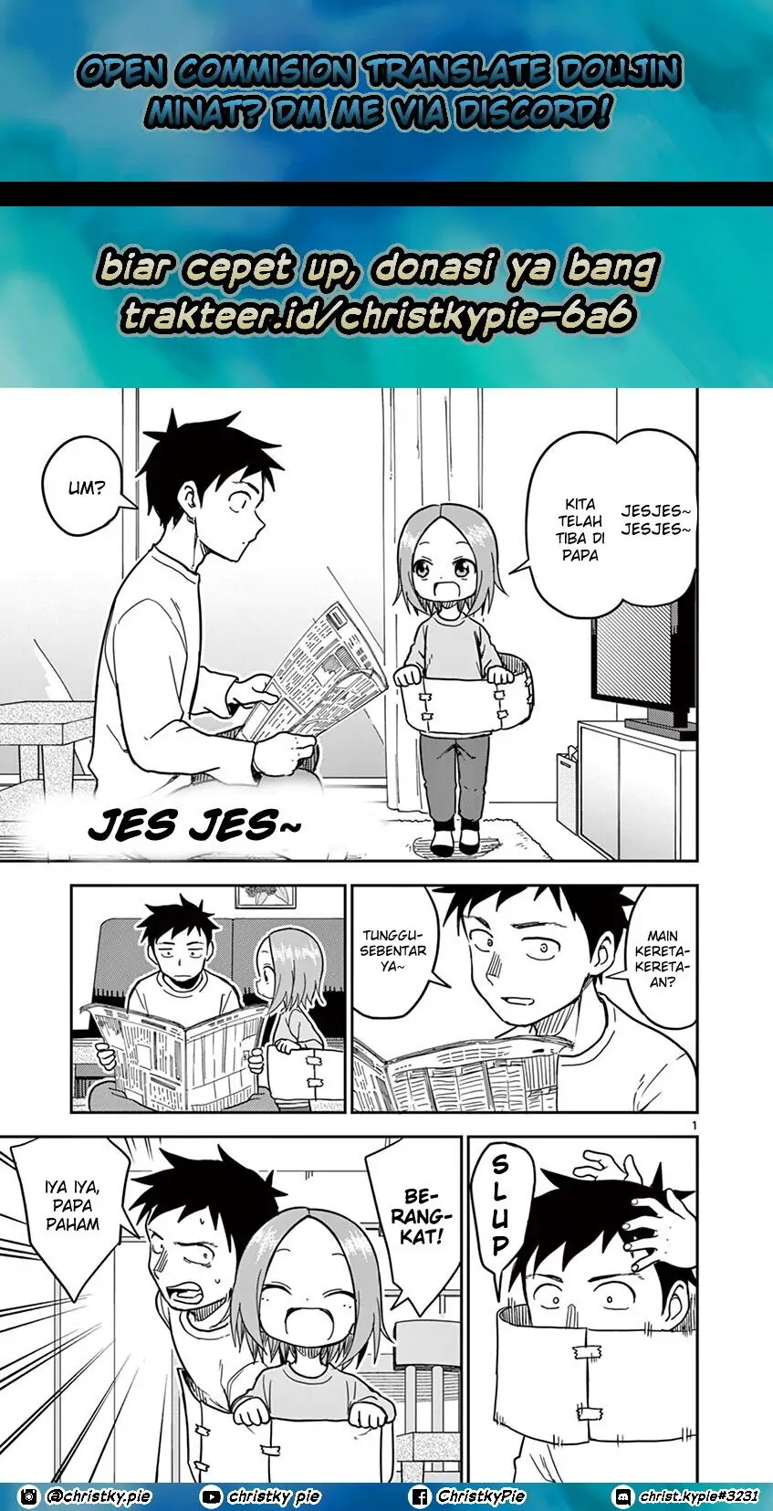 Baca Komik Karakai Jouzu no (Moto) Takagi-san Chapter 131 Gambar 1