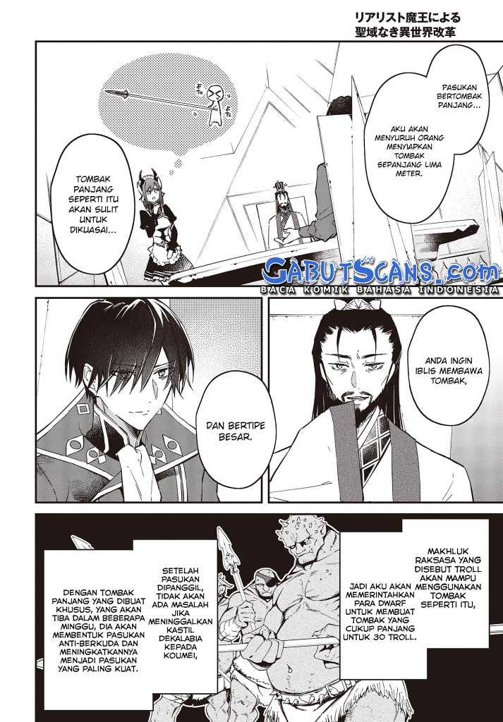 Realist Maou Niyoru Seiiki Naki Isekai Kaikaku Chapter 36 Gambar 9