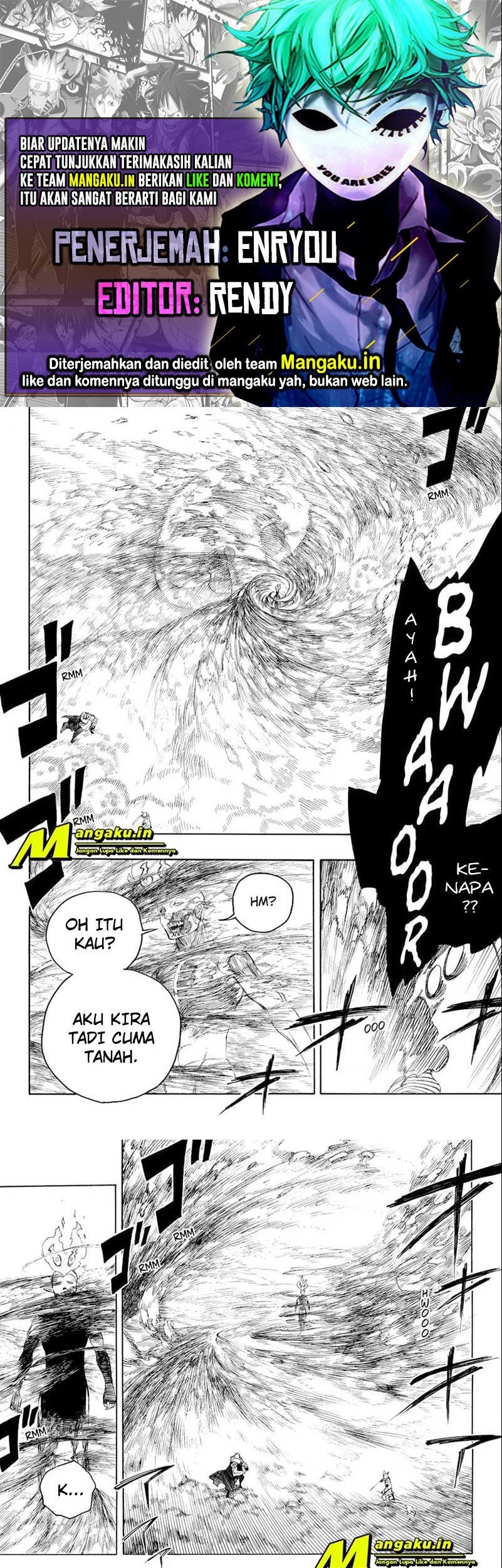 Baca Komik Ao no Exorcist Chapter 134.2 Gambar 1