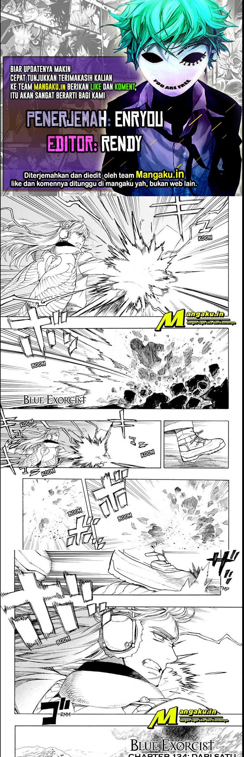 Baca Komik Ao no Exorcist Chapter 134.1 Gambar 1