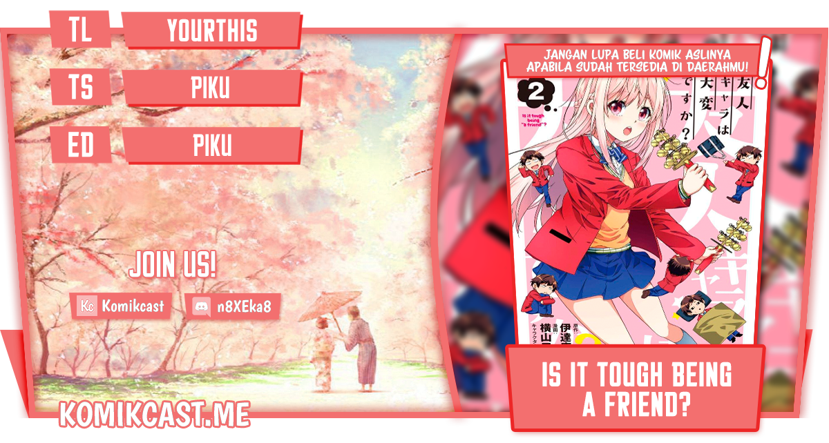 Baca Komik Is it Tough Being a Friend? Chapter 24 Gambar 1