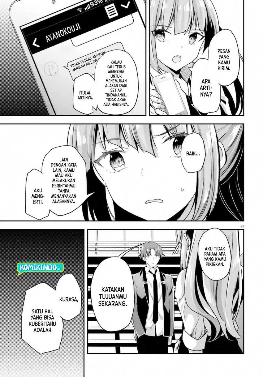 Youkoso Jitsuryoku Shijou Shugi no Kyoushitsu e Chapter 58 Gambar 18