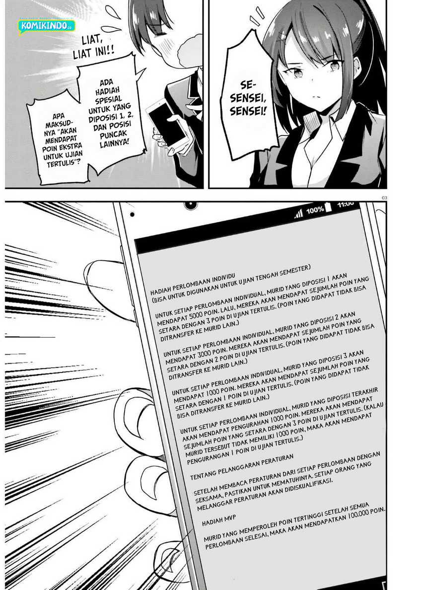 Youkoso Jitsuryoku Shijou Shugi no Kyoushitsu e Chapter 57 Gambar 4
