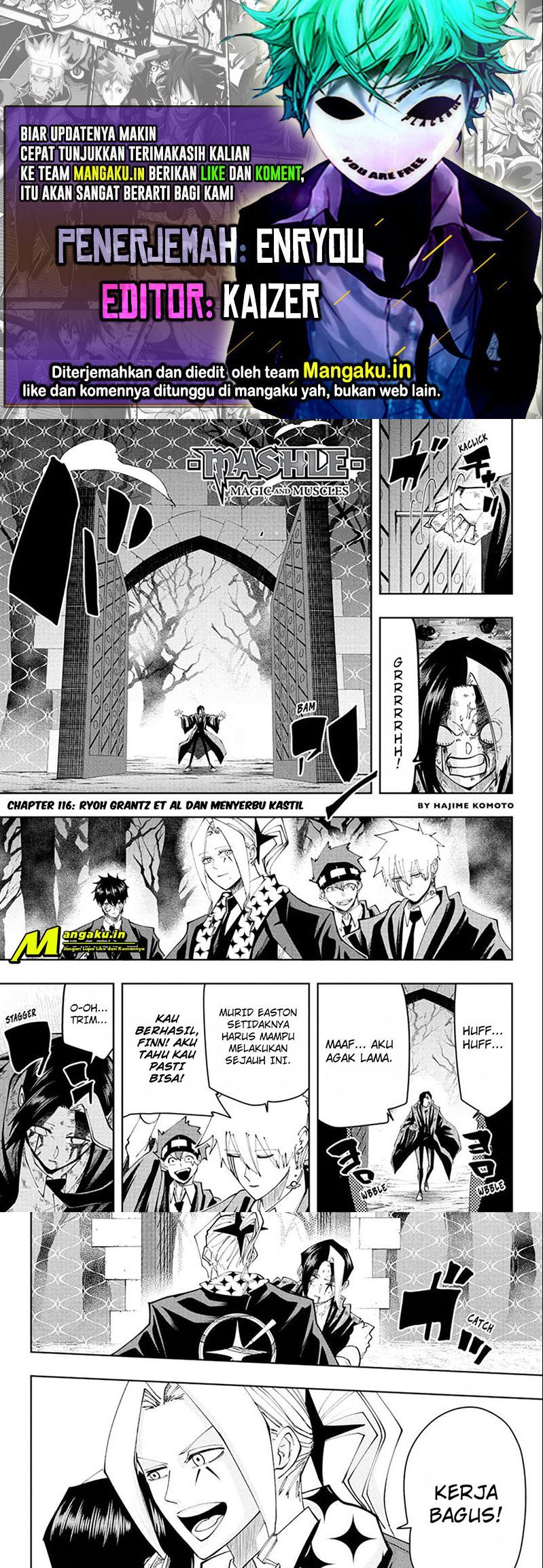 Baca Komik Mashle: Magic and Muscles Chapter 116 Gambar 1