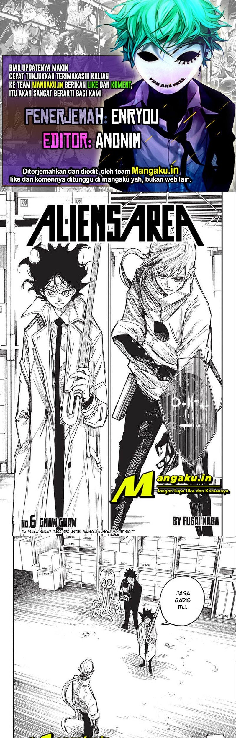 Baca Komik Aliens Area Chapter 06 Gambar 1