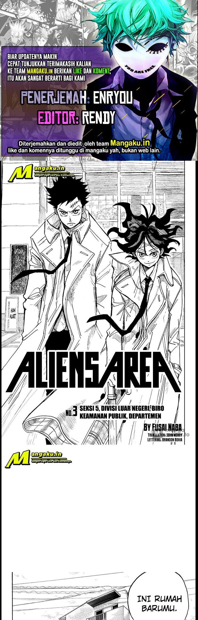 Baca Komik Aliens Area Chapter 03 Gambar 1