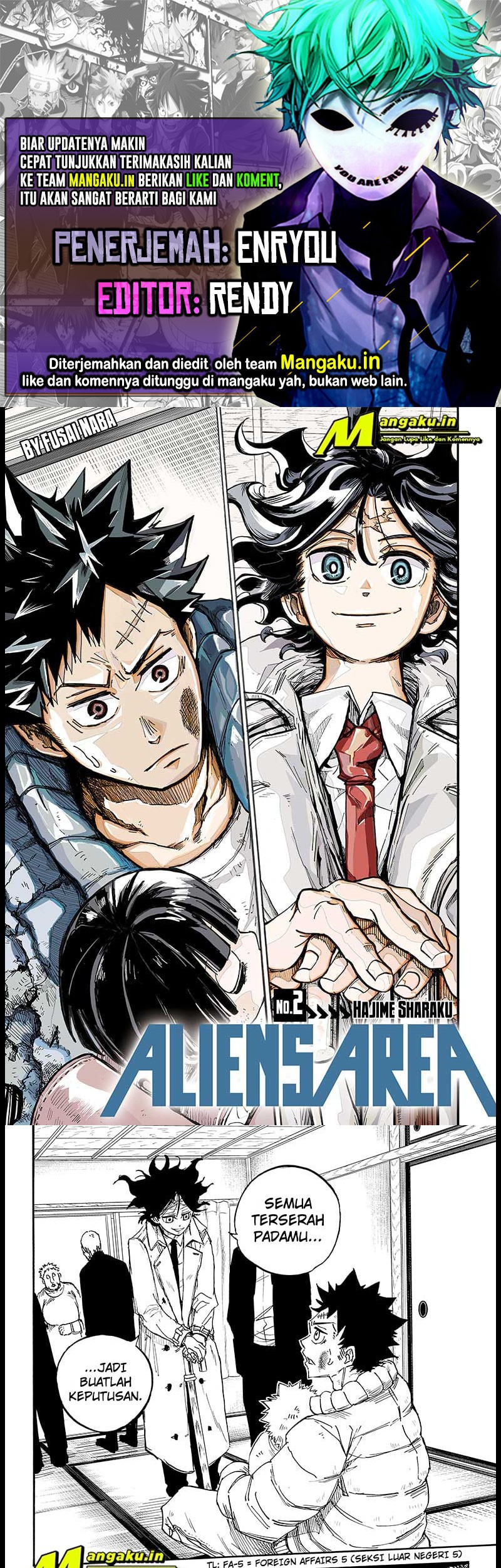 Baca Komik Aliens Area Chapter 02 Gambar 1