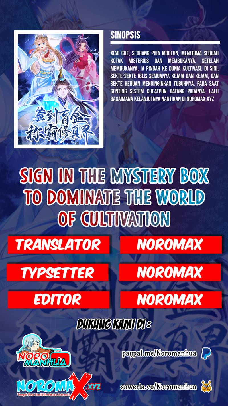 Baca Komik Sign in the Mystery Box to Dominate the World of Cultivation Chapter 8 Gambar 1