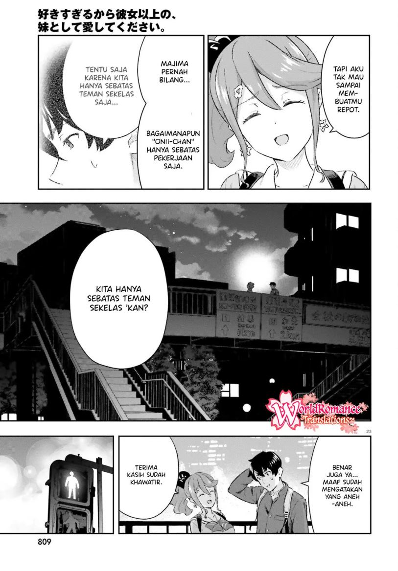 Suki Sugiru Kara Kanojo Ijou no, Imouto Toshite Aishite Kudasai Chapter 07 Gambar 24