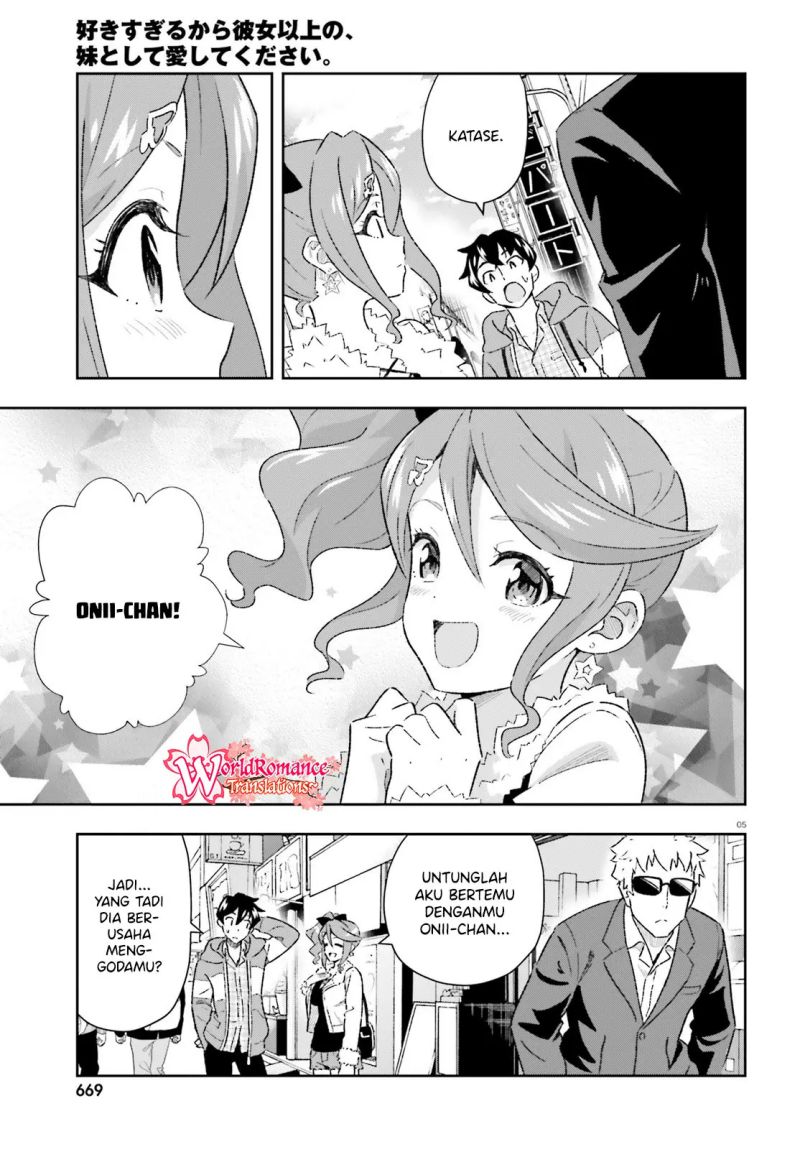 Suki Sugiru Kara Kanojo Ijou no, Imouto Toshite Aishite Kudasai Chapter 05 Gambar 6