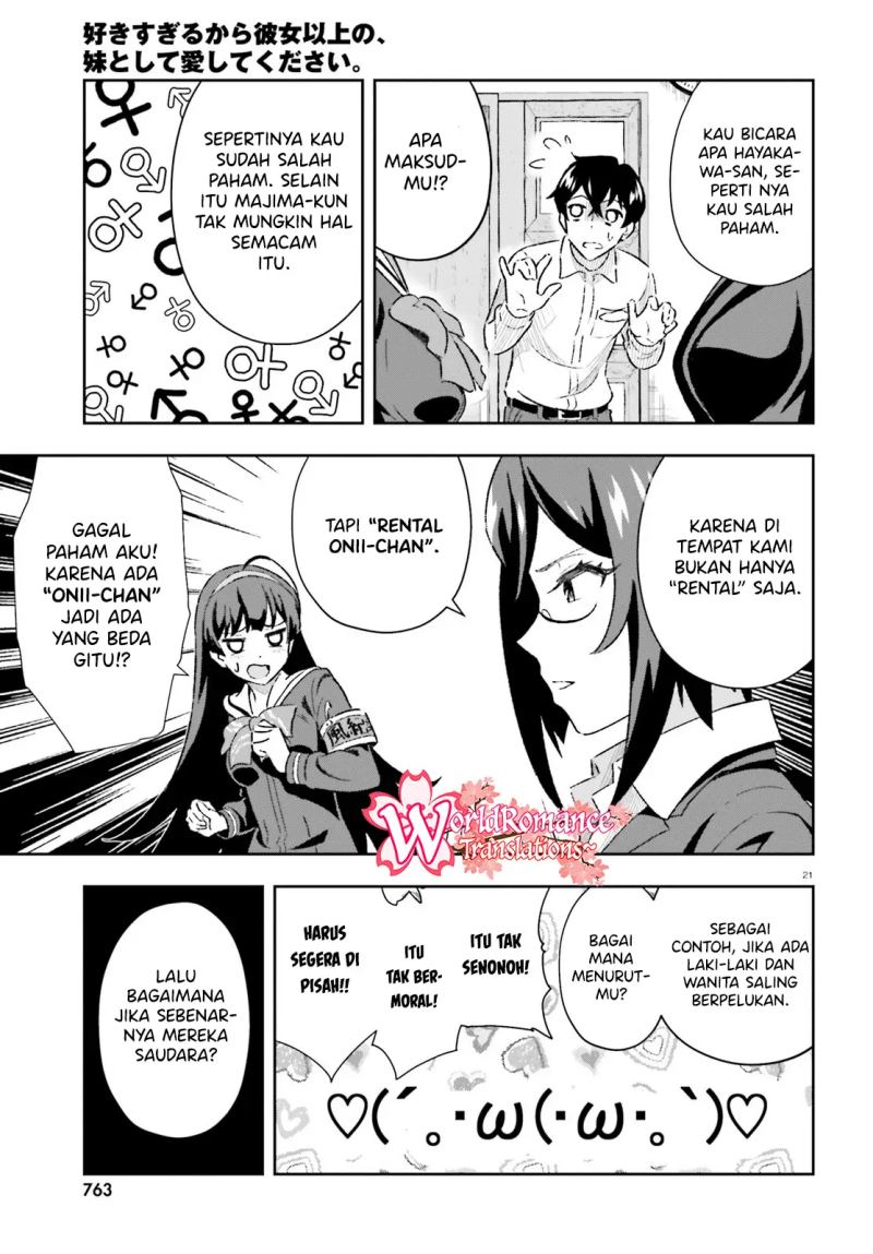 Suki Sugiru Kara Kanojo Ijou no, Imouto Toshite Aishite Kudasai Chapter 03.1 Gambar 18