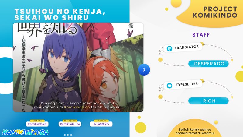 Baca Komik Tsuihou no Kenja, Sekai wo Shiru ~Osanajimi Yuusha no Atsuryoku kara Nigete Jiyuu ni Natta Ore Chapter 09 Gambar 1