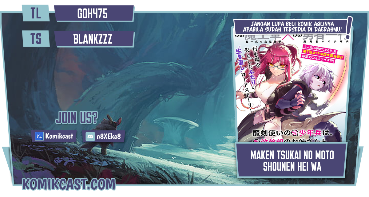 Baca Komik Maken Tsukai no Moto Shounen Hei wa, Moto Teki Kanbu no Onee-san to Issho ni Ikitai Chapter 03.2 Gambar 1