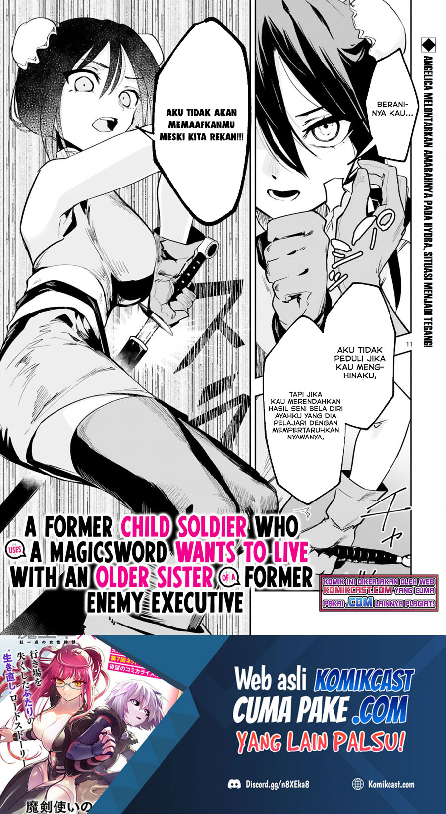 Baca  Maken Tsukai no Moto Shounen Hei wa, Moto Teki Kanbu no Onee-san to Issho ni Ikitai Chapter 03.2 Gambar 2