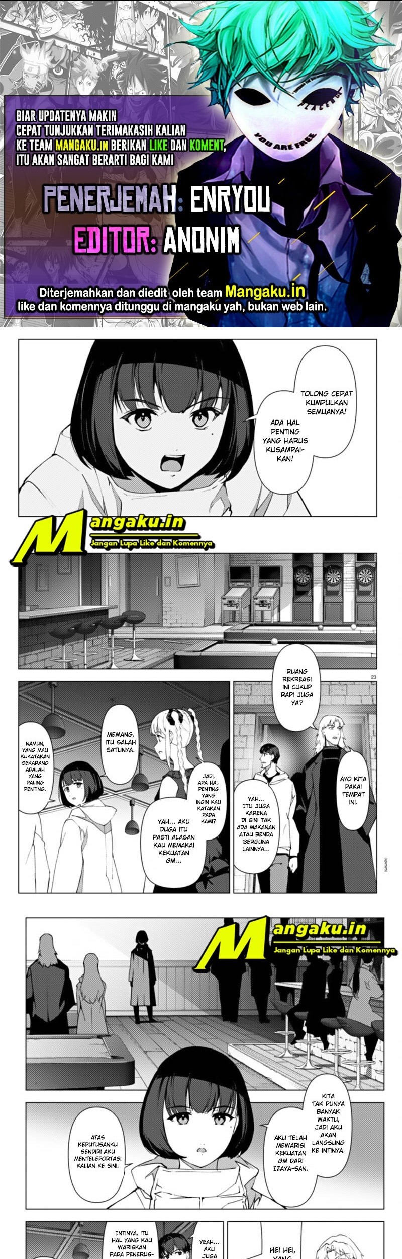Baca Komik Darwins Game Chapter 105.2 Gambar 1